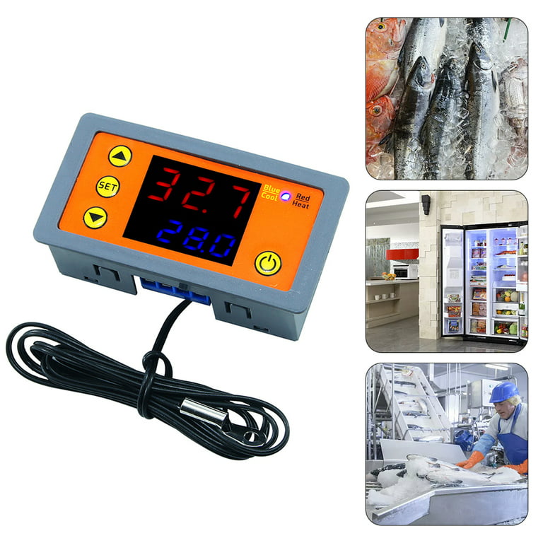 May Gifts Temperature Controller for Industry Temperature Intuitive Firm Anti-Aging High Brightness Clear Thermostat 12V 